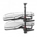 Vibo FLY MOON 3.0 GALAXY BC, механизм угловой пов., 2 полки, эллипт. прут., противоск. покр., с доводчиком, белый+хром, левый (FLY3STM245SXM2POR120ASBC)