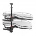 Vibo FLY MOON 3.0 GALAXY BC, механизм угловой пов., 2 полки, эллипт. прут., противоск. покр., с доводчиком, белый+хром, правый (FLY3STM245DXM2POR120ASBC)