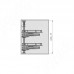 Vibo FLY MOON 3.0 GALAXY BC, механизм угловой пов., 2 полки, эллипт. прут., противоск. покр., с доводчиком, белый+хром, правый (FLY3STM245DXM2POR120ASBC)