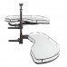 Vibo FLY MOON 3.0 GALAXY BC, механизм угловой пов., 2 полки, эллипт. прут., противоск. покр., с доводчиком, белый+хром, правый (FLY3STM245DXM2POR120ASBC)