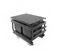 Vibo KOMBI 2.0 MINI M45W Система сортировки и хранения, 2 емкости (16л+16л), креп. фасада, полн.выдв., плавн.закр. направл. Nova Pro, крышка-полка (MKOMBI2GME452SCGMRF)