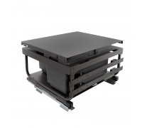 Vibo KOMBI 2.0 MINI M60W Система сортировки и хранения, 2 емкости (20л+20л), креп. фасада, полн.выдв., плавн.закр. направл. Nova Pro, крышка-полка (MKOMBI2GME602SCGMRF)
