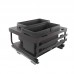 Vibo KOMBI 2.0 MINI M60W Система сортировки и хранения, 2 емкости (20л+20л), креп. фасада, полн.выдв., плавн.закр. направл. Nova Pro, крышка-полка (MKOMBI2GME602SCGMRF)