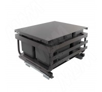 Vibo KOMBI 2.0 MINI M60W Система сортировки и хранения, 4 емкости (12л+12л+7л+7л), креп. фасада, полн.выдв., плавн.закр. направл. Nova Pro, крышка-полка (MKOMBI2GME604SCGMRF)