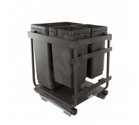 Vibo KOMBI 2.0 M45W Система сортировки и хранения, 3 емкости (30л+10л+10л), креп. фасада, полн.выдв., плавн.закр., направл. Nova Pro, без крышек. (KOMBI2GME453SCGM)