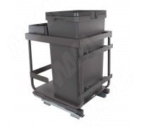 Vibo KOMBI 2.0 M50W Система сортировки и хранения, 1 емкость (47л), креп. фасада, полн.выдв., плавн.закр. направл. Nova Pro, без крышек. (KOMBI2GME501ASCGM)