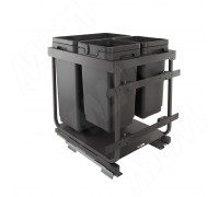 Vibo KOMBI 2.0 M50W Система сортировки и хранения, 3 емкости (30л+10л+10л), креп. фасада, полн.выдв., плавн.закр., направл. Nova Pro, без крышек. (KOMBI2GME503SCGM)