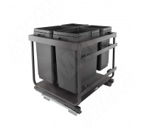 Vibo KOMBI 2.0 M60W Система сортировки и хранения, 4 емкости (20л+20л+10л+10л), креп. фасада, полн.выдв., плавн.закр., направл. Nova Pro, без крышек. (KOMBI2GME604SCGM)