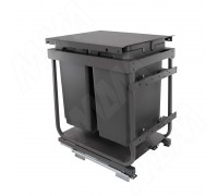 Vibo KOMBI 2.0 M40W Система сортировки и хранения, 2 емкости (20л+20л), креп. фасада, полн.выдв., плавн.закр., направл. Nova Pro, крышка-полка (KOMBI2GME402SCGMRF)
