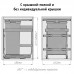 Vibo KOMBI 2.0 M50W Система сортировки и хранения, 1 емкость (47л), креп. фасада, полн.выдв., плавн.закр. направл. Nova Pro, без крышек, крышка-полка (KOMBI2GME501ASCGMRF)