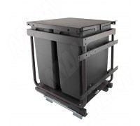 Vibo KOMBI 2.0 M50W Система сортировки и хранения, 2 емкости (30л+30л), креп. фасада, полн.выдв., плавн.закр., направл. Nova Pro, крышка-полка (KOMBI2GME502SCGMRF)