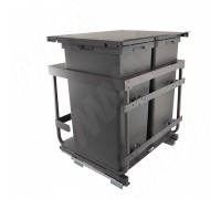 Vibo KOMBI 2.0 M60W Система сортировки и хранения, 2 емкости (47л+47л), креп. фасада, полн.выдв., плавн.закр., направл. Nova Pro, крышка-полка (KOMBI2GME602ASCGMRF)