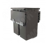 Vibo GLOBE 2.0 M40W Система сортировки и хранения, 2 емкости (28л+28л), креп. фасада, полн.выдв., плавн.закр., направл. Nova Pro, крышка-полка (PG2GME402XLSCGMRF)