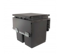 Vibo GLOBE 2.0 M50W Система сортировки и хранения, 2 емкости (30л+30л), креп. фасада, полн.выдв., плавн.закр., направл. Nova Pro, крышка-полка (PG2GME502SCGMRF)