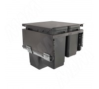 Vibo GLOBE 2.0 M50W Система сортировки и хранения, 3 емкости (30л+10л+9л), креп. фасада, полн.выдв., плавн.закр., направл. Nova Pro, крышка-полка (PG2GME503SCGMRF)