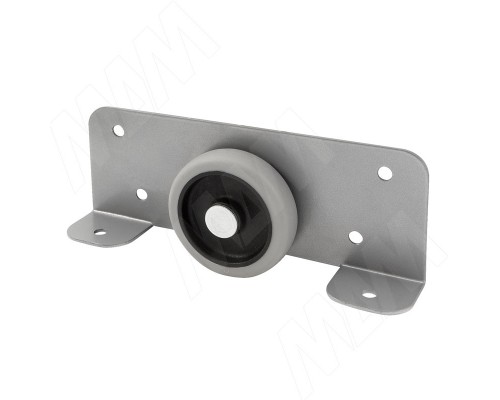 Robby ЛОЙ 50-3 Опора колесная D50 мм прямоходная, прорезиненное колесо, серый, LOY 50-3 (CST25),  Мебельное колесо