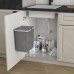 Elletipi EASY Ведро для мусора подвесное 18л с крышкой, с крепежом, цвет серый базальт RAL7012 (PBDSPSG34C97)