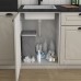 Elletipi EASY Ведро для мусора подвесное 18л с крышкой, с крепежом, цвет серый базальт RAL7012 (PBDSPSG34C97)