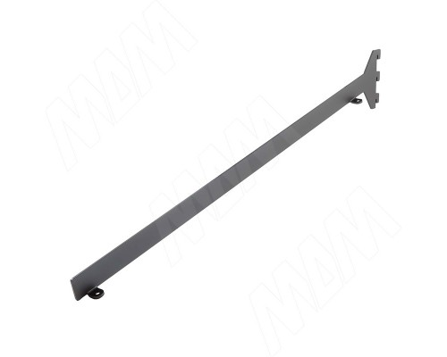 Mixal ВЕРТИКО Кронштейн наклонный для деревянной полки 25 мм, левый, L-500 мм, графит, VERTIKO (VR50SR25LGP)