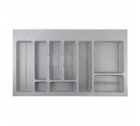 Gollinucci CLASSICA Лоток кухонный для столовых приборов для ящика c фасадом 900 мм, цвет серый металлик (6780MTI10PZ)
