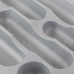 Gollinucci DESIGN Лоток кухонный для столовых приборов для ящика c фасадом 400 мм, цвет серый металлик (6739MT25PZ)