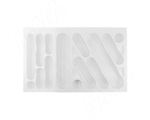 Gollinucci DESIGN Лоток кухонный для столовых приборов для ящика c фасадом 800 мм, цвет белый (6749B35PZ)
