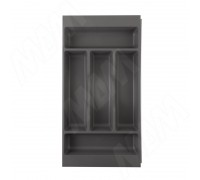 Gollinucci COMBI Лоток кухонный для столовых приборов 266х420/490,  цвет графит (6710G425PZ)