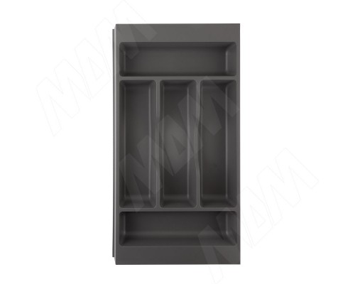 Gollinucci COMBI Лоток кухонный для столовых приборов 278х420/490,  цвет графит (6712G425PZ)