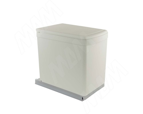 Gollinucci LINEA Система сортировки и хранения, 1 емкость (16л), авт. крышка, нижнее крепление, цвет серый (6280GC1PZ)