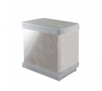 Gollinucci LINEA Система сортировки и хранения, 1 емкость (16л), авт. крышка, нижнее крепление, нерж.сталь,цвет серый металлик (6281MT1IX)