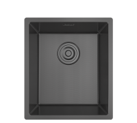 Rivelato RINOX 3844 CT/UN PVD black нерж.сталь цельнотянутая подстольный монтаж 1 чаша 380*440*200 мм