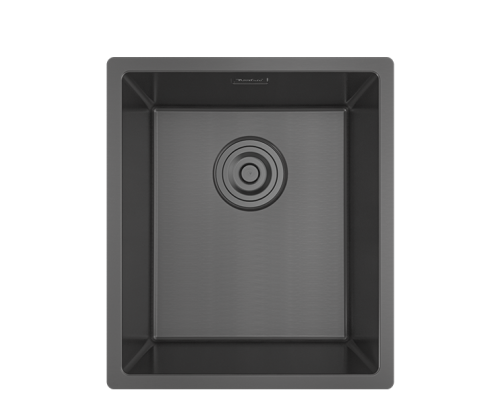 Rivelato RINOX 3844 CT/UN PVD black нерж.сталь цельнотянутая подстольный монтаж 1 чаша 380*440*200 мм