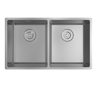 Rivelato RINOX 7444 CT/UN2 нерж.сталь цельнотянутая 2 чаши 740*440*200 мм