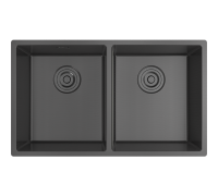 Rivelato RINOX 7444 CT/UN2 PVD black нерж.сталь цельнотянутая 2 чаши 740*440*200 мм