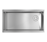 Rivelato RINOX 8044 UN-R нерж.сталь 1 чаши 800*440*200 в комплекте (доска, коландер, рол мат)