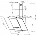 KRONAsteel TALLI 600 inox/black glass 3P