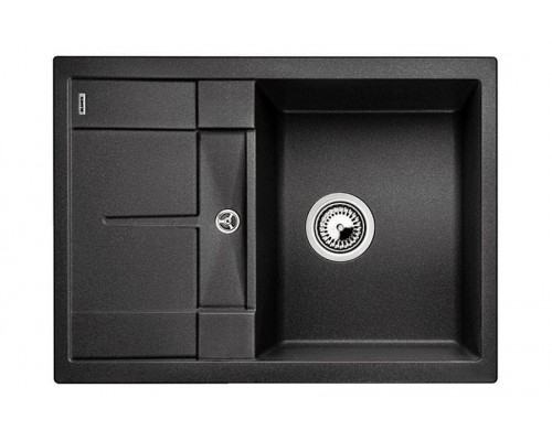 Blanсo METRA 45S Compact SILGRANIT PuraDur антрацит, с клапаном-автоматом
