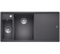 Blanсo BLANCO AXIA III 6 S темная скала чаша слева, доска стекло c кл.-авт. InFino®