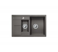 Blanсo METRA 6S Compact SILGRANIT PuraDur темная скала с клапаном-автоматом