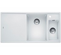 Blanсo AXIA III 6 S-F SILGRANIT PuraDur белый чаша справа, доска стекло c кл.-авт. InFino