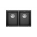 Blanсo SUBLINE 350/350-U SILGRANIT PuraDur антрацит с отв.арм. InFino