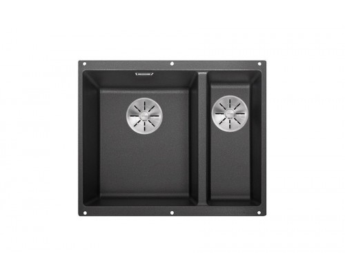 Blanсo SUBLINE 340/160-F SILGRANIT PuraDur  антрацит с отв.арм. InFino