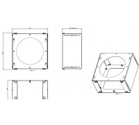 Elica Комплект потолочного крепления Circus Island, Flat Glass Islant, Kuadra Island