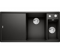 Blanсo AXIA III 6 S SILGRANIT PuraDur черный чаша справа, разделочный столик ясень c кл.-авт. InFino