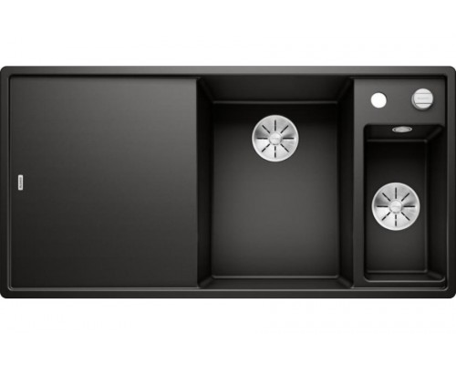 Blanсo AXIA III 6 S SILGRANIT PuraDur черный чаша справа, разделочный столик ясень c кл.-авт. InFino