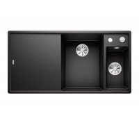 Blanсo AXIA III 6 S SILGRANIT PuraDur черный чаша справа, доска стекло c кл.-авт. InFino