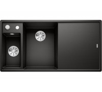 Blanсo AXIA III 6 S черный чаша слева, разделочный столик ясень c кл.-авт. InFino®