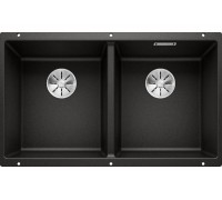 Blanсo SUBLINE 350/350-U SILGRANIT PuraDur черный с отв.арм. InFino