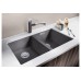 Blanсo SUBLINE 350/350-U SILGRANIT PuraDur черный с отв.арм. InFino