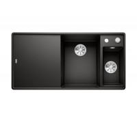 Blanсo AXIA III 6 S-F SILGRANIT черный чаша справа, доска стекло c кл.-авт. InFino